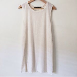 HYFVE brand Ivory Tunic with high side slit